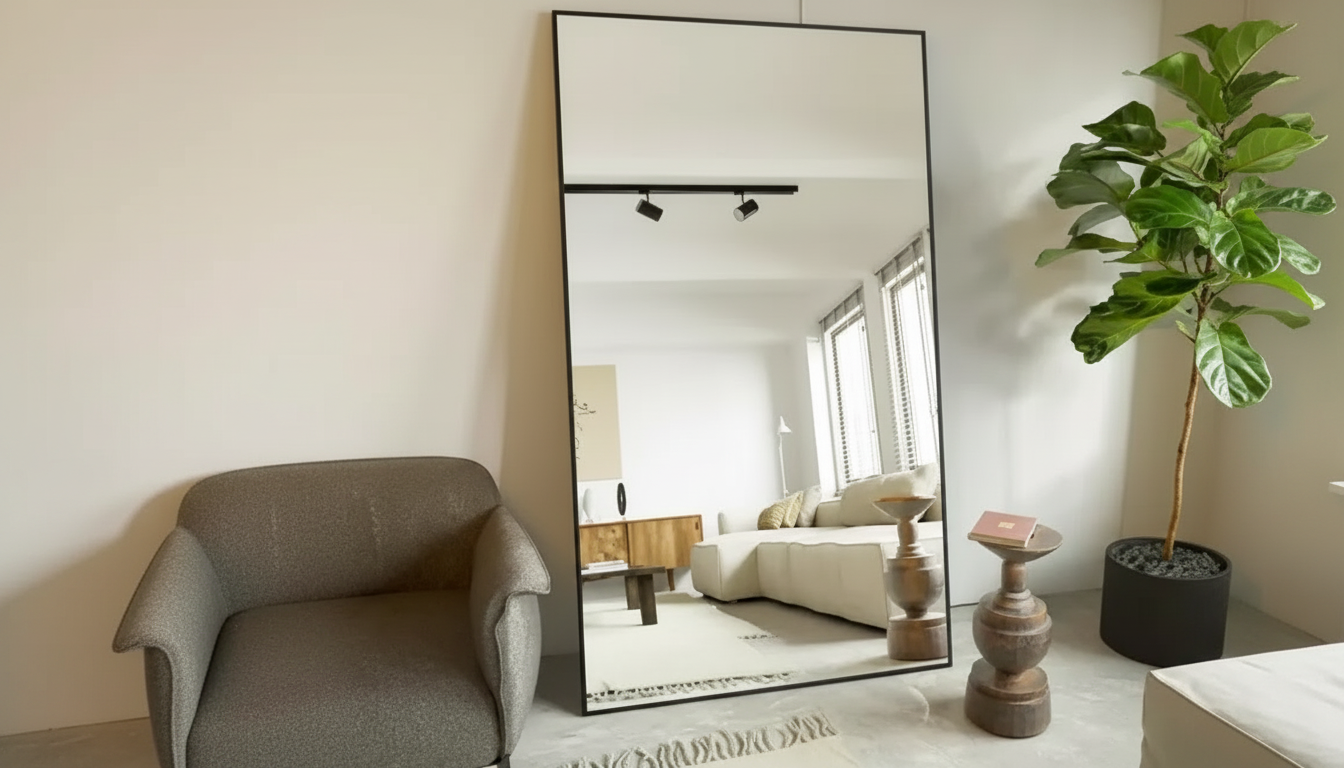 Full Length Floor Mirror with Stand: Size, Safety, Style