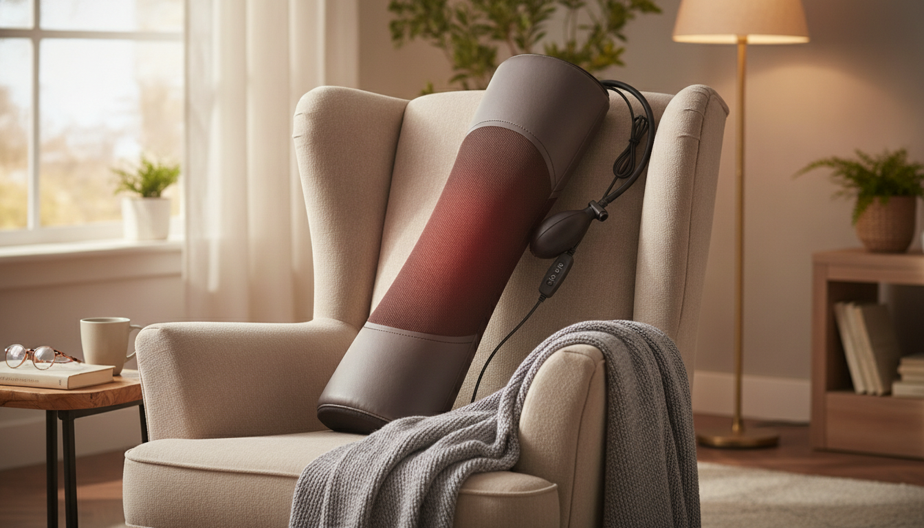 Heated Shiatsu Neck & Back Massager: Infrared + Vibration