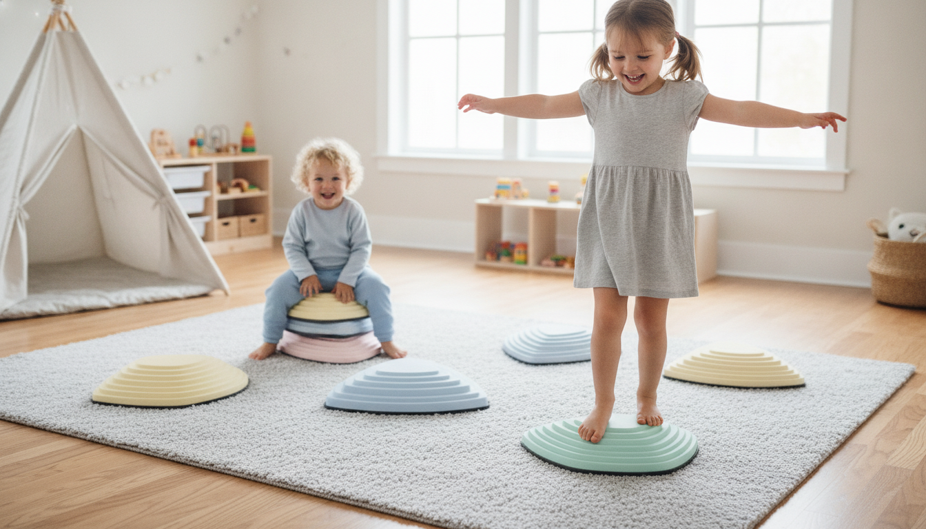6 Kids Balance Stepping Stones: Games, Safety & Setup