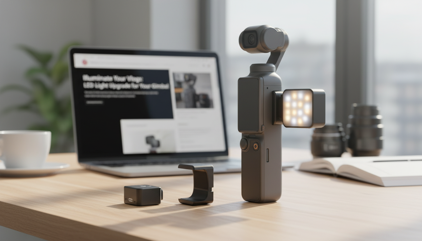 Pocket Camera Magnetic LED Light: Adjustable Color Temp