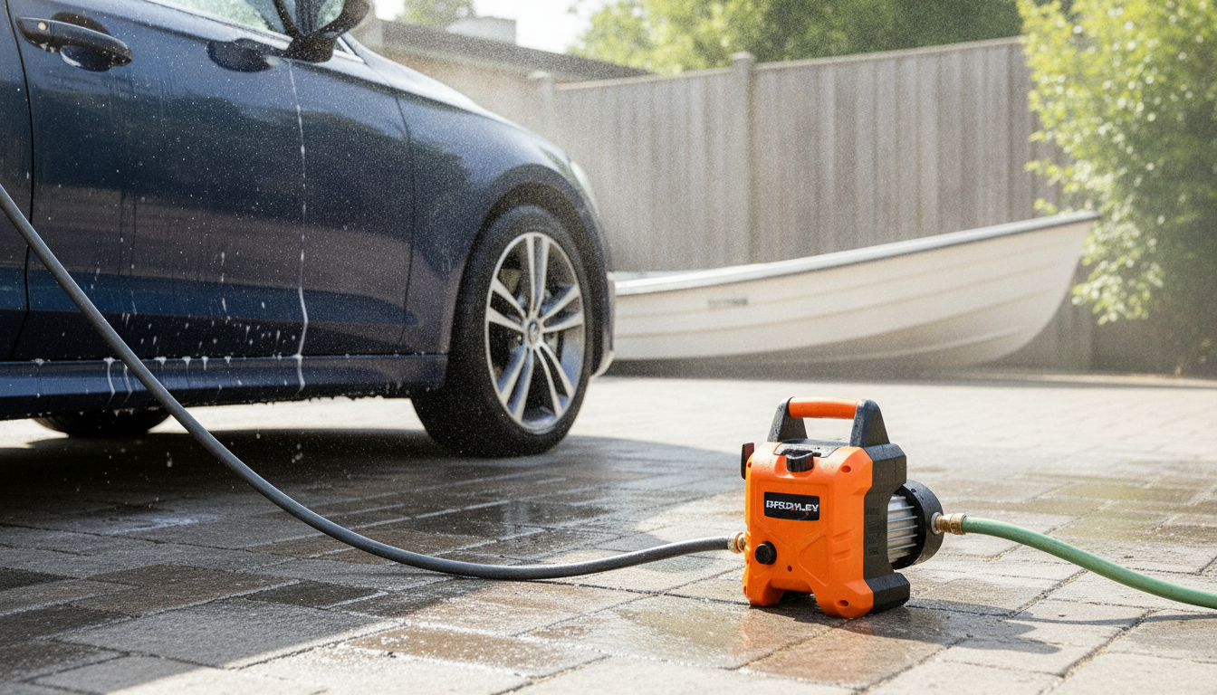 Portable Power Washer: Fast Rinses for Cars, Boats & Patios