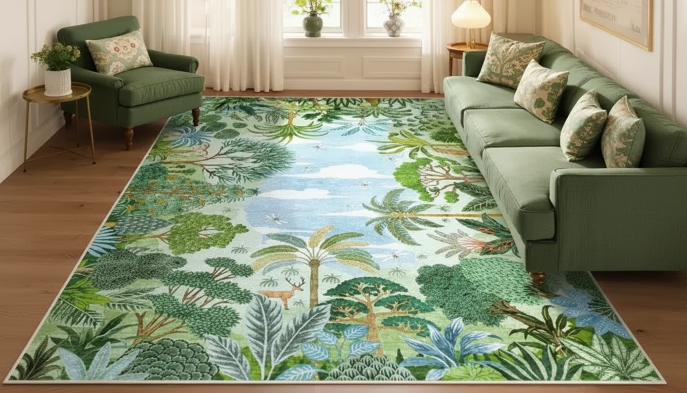 Style Guide: Rainforest Jungle Tiger Rug for Any Room