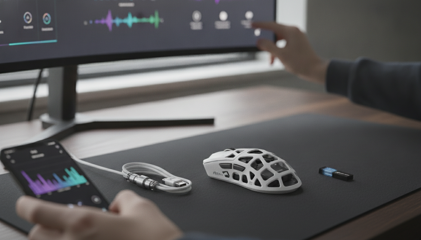 Ultra-Light 8K Wireless Gaming Mouse: Polling & Setup Tips