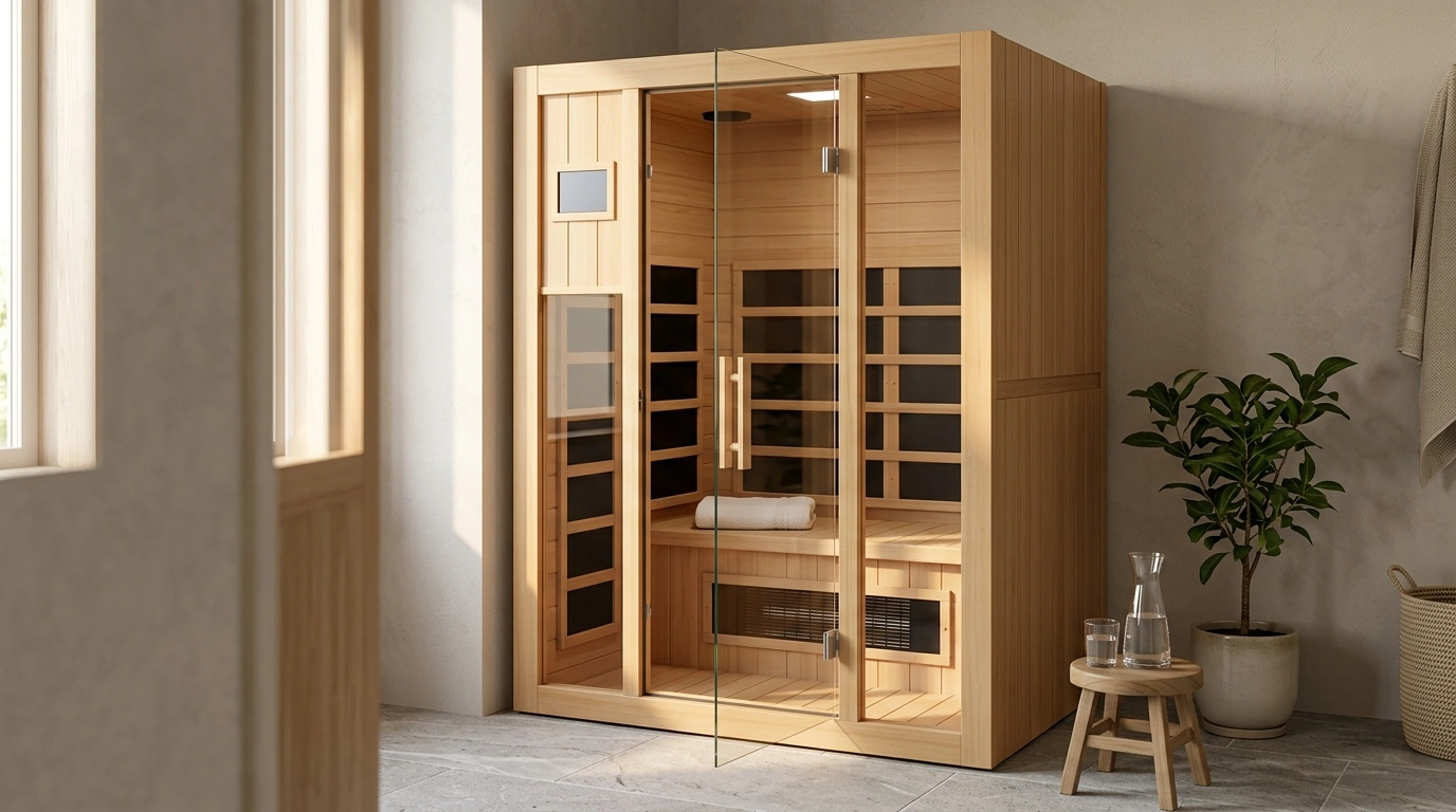 Luxury 1-Person Infrared Sauna: Ultra-Low EMF + App