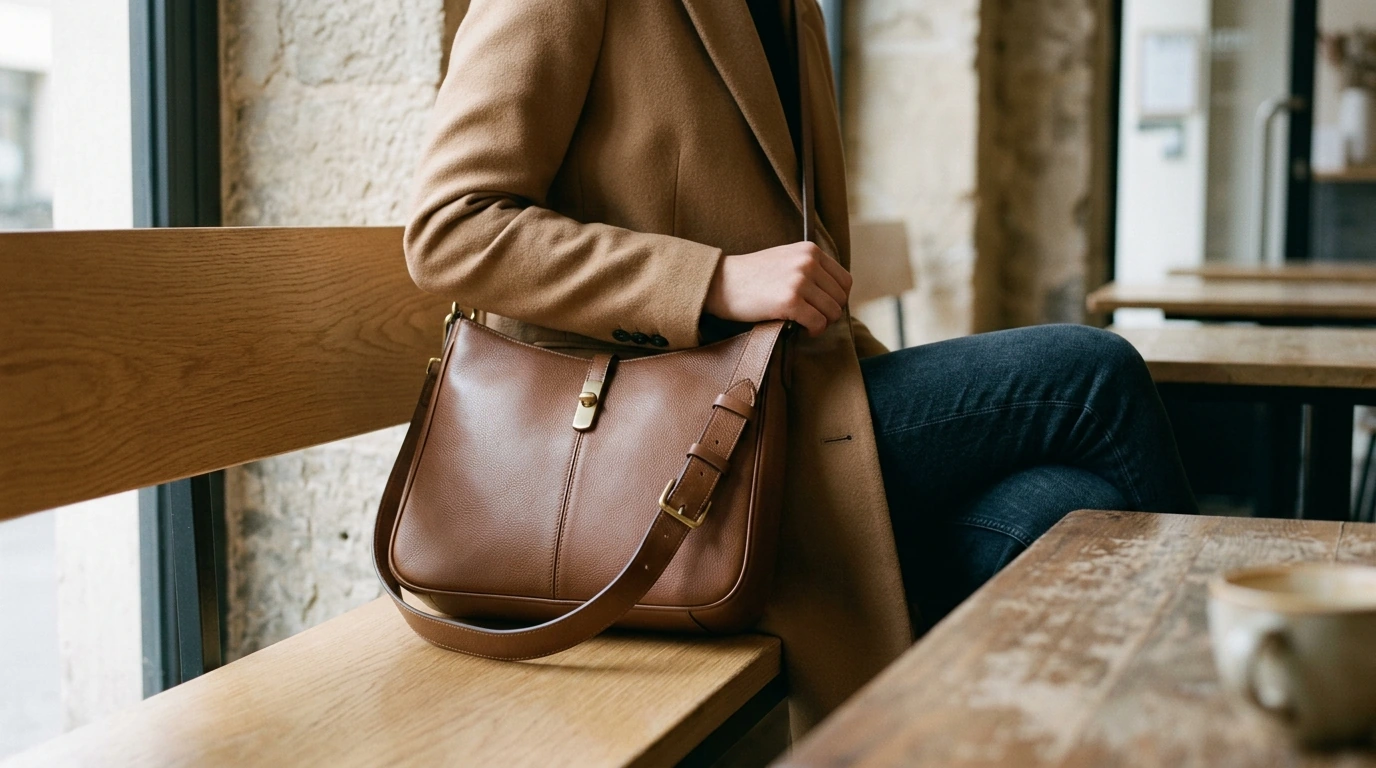 Cowhide Shoulder & Crossbody Bag: Daily Luxury for Women