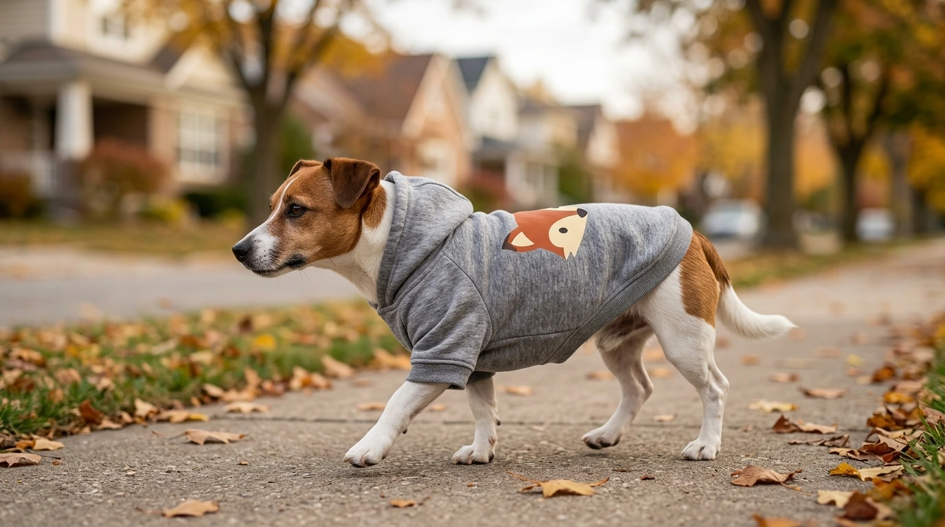 Cozy Cartoon Dog Hoodie for Small Breeds: Fit & Care