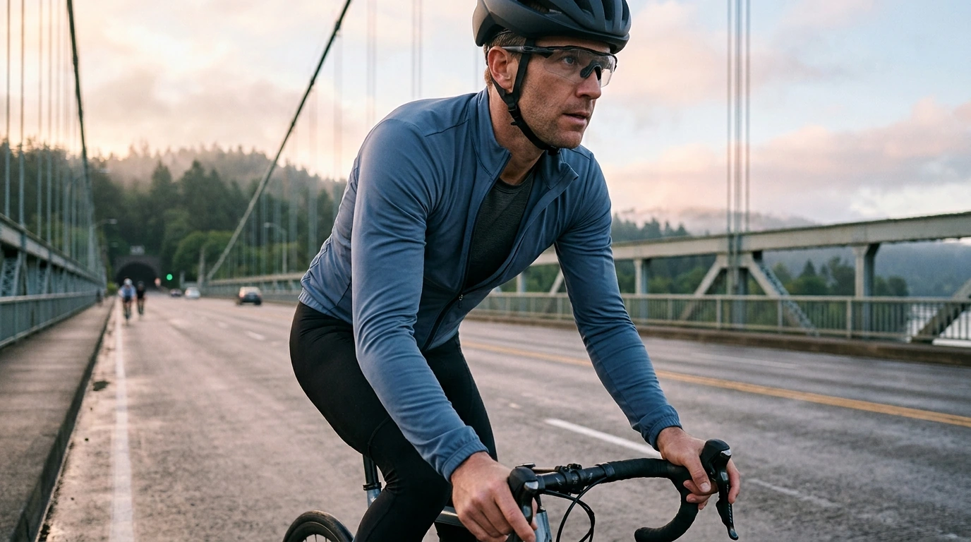 Men’s Quick-Dry Zip-Up Jacket for Running & Cycling