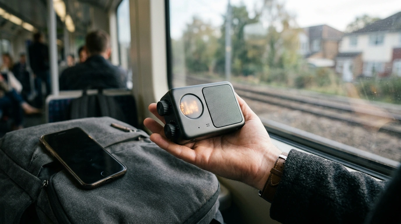 Mini Pocket FM Radio: Bluetooth Speaker, LED Display & Rec