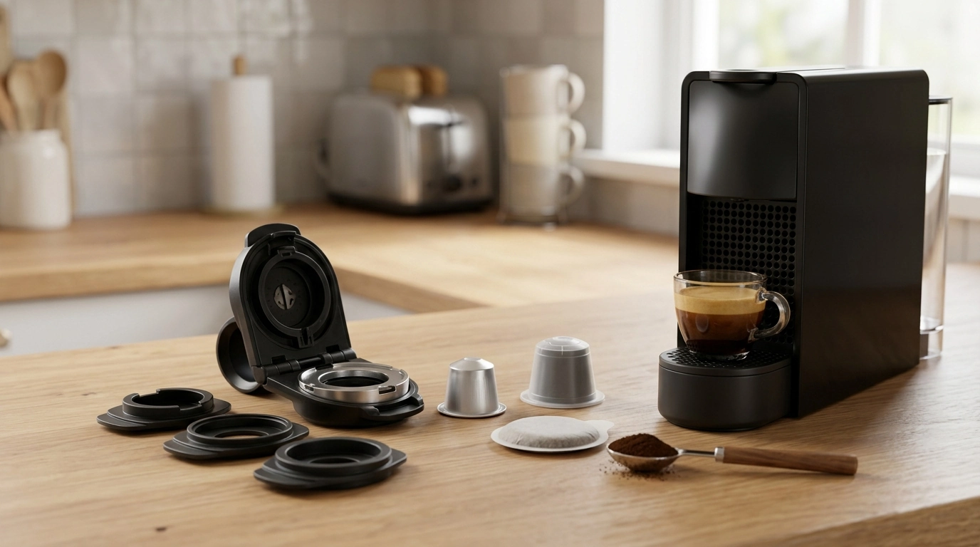 One Adapter, Four Brews: Nespresso, Dolce Gusto, ESE