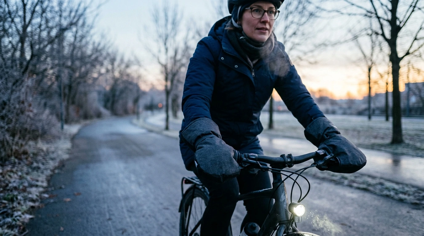 Windproof Cycling Handlebar Mitts: Warm Hands, More Control