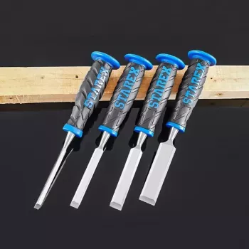 4-Piece Wood Carving Chisel Set: 1/4–1" Gouges