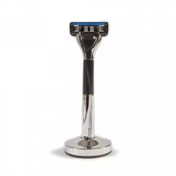 5-Blade Metal Razor Set with Trimmer: Smooth, Close Shaves